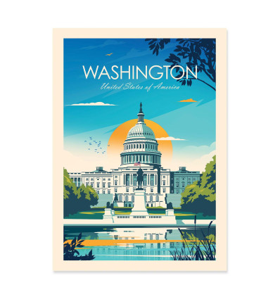 Art-Poster - Washington - Studio Inception