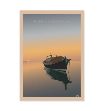 Art-Poster - Bassin d'Arcachon - TuroMemoriesStudio