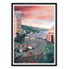Art-Poster - Monaco Circuit - Goed Blauw