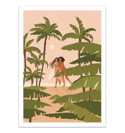 Art-Poster - Tropical paradise - Andi Bell Art