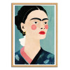 Art-Poster - Frida on Blue - Henry Rivers