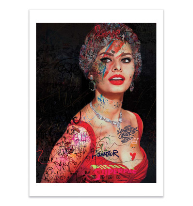 Art-Poster - Sophia Loren - Mr Pablo Costa