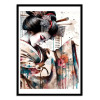 Art-Poster - Watercolor Geisha Dancer - Chromatic fusion studio