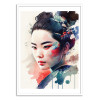Art-Poster - Watercolor Modern Geisha - Chromatic fusion studio