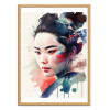 Art-Poster - Watercolor Modern Geisha - Chromatic fusion studio