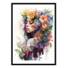 Art-Poster - Watercolor Tropical woman V2 - Chromatic fusion studio