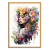 Art-Poster - Watercolor Tropical woman V2 - Chromatic fusion studio
