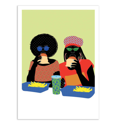 Art-Poster - Burger ladies - Aurélia Durand