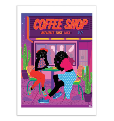 Art-Poster - Dallas Coffee Shop - Aurélia Durand