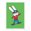 Art-Poster - Simon SUper rabbit skating - Simon Super Rabbit