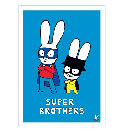 Art-Poster - Super Heroes Brothers - Simon Super Rabbit