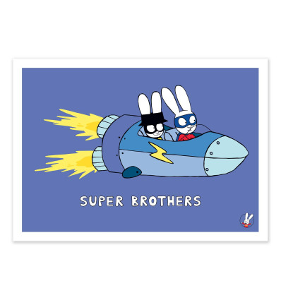 Art-Poster - Super Brothers Rocket - Simon Super Rabbit