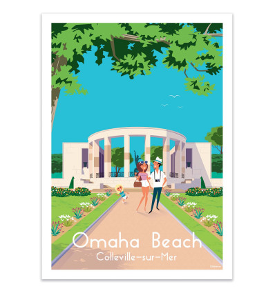 Art-Poster - Omaha Beach - Raphael Delerue