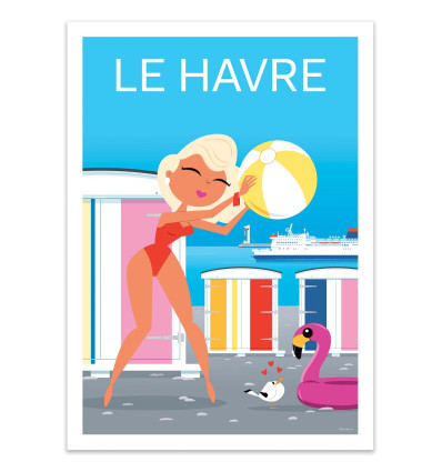 Art-Poster - Le Havre Normandie V4 - Raphael Delerue