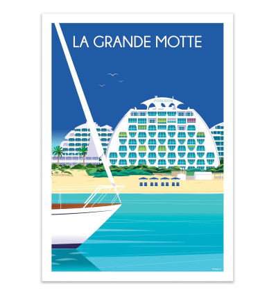 Art-Poster - La grande Motte - Raphael Delerue