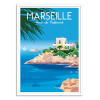 Art-Poster - Marseille Anse de Maldormé - Raphael Delerue