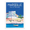 Art-Poster - Marseille Anse de Malmousque - Raphael Delerue