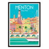 Art-Poster - Menton Vieux-Port - Raphael Delerue