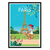 Art-Poster - Paris la tour Eiffel - Raphael Delerue