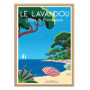 Art-Poster - Le Lavandou Plage de Pramousquier - Raphael Delerue