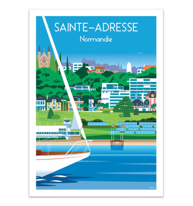 Art-Poster - Sainte adresse Normandie - Raphael Delerue