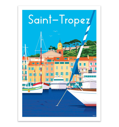 Art-Poster - Saint Tropez - Raphael Delerue