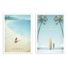 2 Art-Posters 30 x 40 cm - Duo Dream Beaches - Henry Rivers