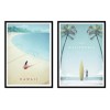 2 Art-Posters 30 x 40 cm - Duo Dream Beaches - Henry Rivers