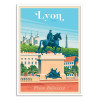 Art-Poster - Lyon Place Bellecour - Olahoop Travel Posters