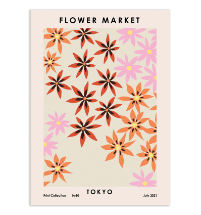 Art-Poster - Flower Market Tokyo - NKTN