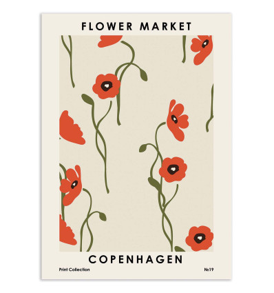 Art-Poster - Flower Market Copenhagen - NKTN
