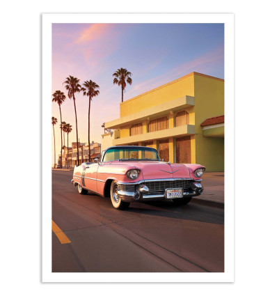 Art-Poster - California Pink Cadillac - Philippe Hugonnard