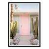 Art-Poster - Palm Springs Pink door - Philippe Hugonnard