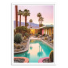 Art-Poster - Palm Springs sunset pool - Philippe Hugonnard