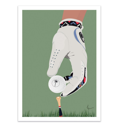 Art-Poster - Gants Golf - LPX Illustration