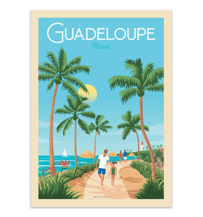 Art-Poster - Guadeloupe - Olahoop Travel Posters
