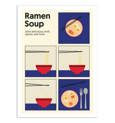 Art-Poster - Ramen Soup - Rosi Feist