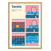 Art-Poster - Tennis double vault - Rosi Feist