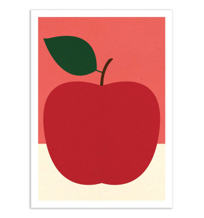 Art-Poster - Red apple - Rosi Feist