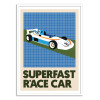 Art-Poster - Superfast race car - Rosi Feist