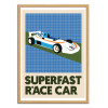 Art-Poster - Superfast race car - Rosi Feist