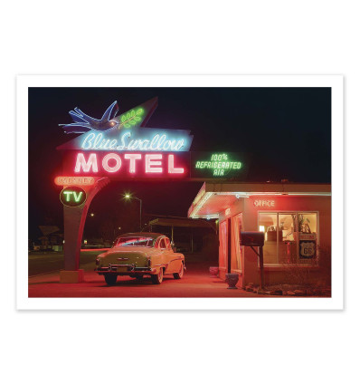 Art-Poster - Blue swallow motel - Nick Dantzer