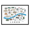 Art-Poster - London Map - Alex Foster