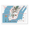 Art-Poster - New-York map - Alex Foster