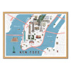 Art-Poster - New-York map - Alex Foster