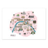 Art-Poster - Paris Map - Alex Foster