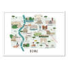 Art-Poster - Rome Map - Alex Foster
