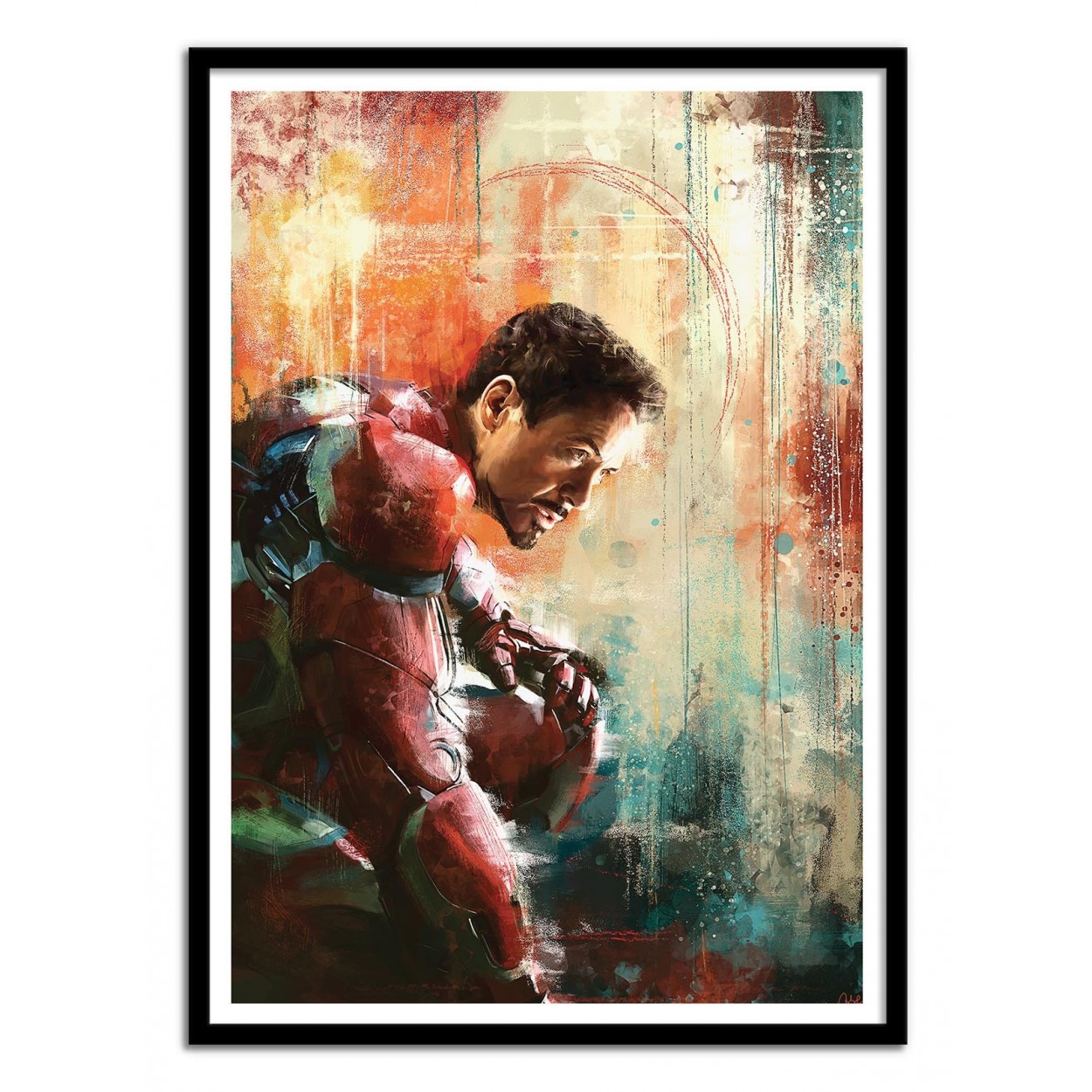 Iron Man vintage Comic Art Poster  format A3 Top Print