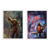 2 Art-Posters 30 x 40 cm - Duo Groot and Rocket - Wisesnail