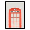 Art-Poster 50 x 70 cm - Red Telephone Box - Fox and Velvet